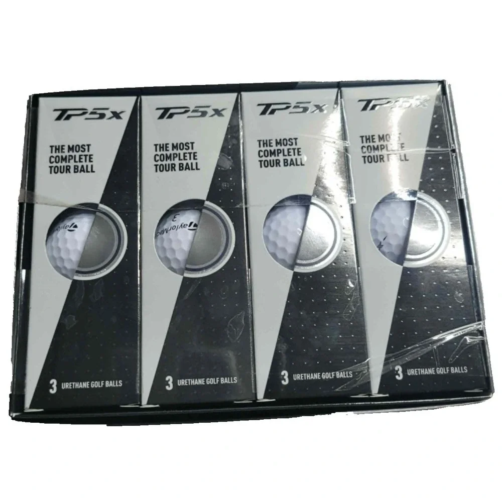 NEW Taylormade TP5X Golf Balls 4 Sleeves of 3 Twelve Total Balls NIB